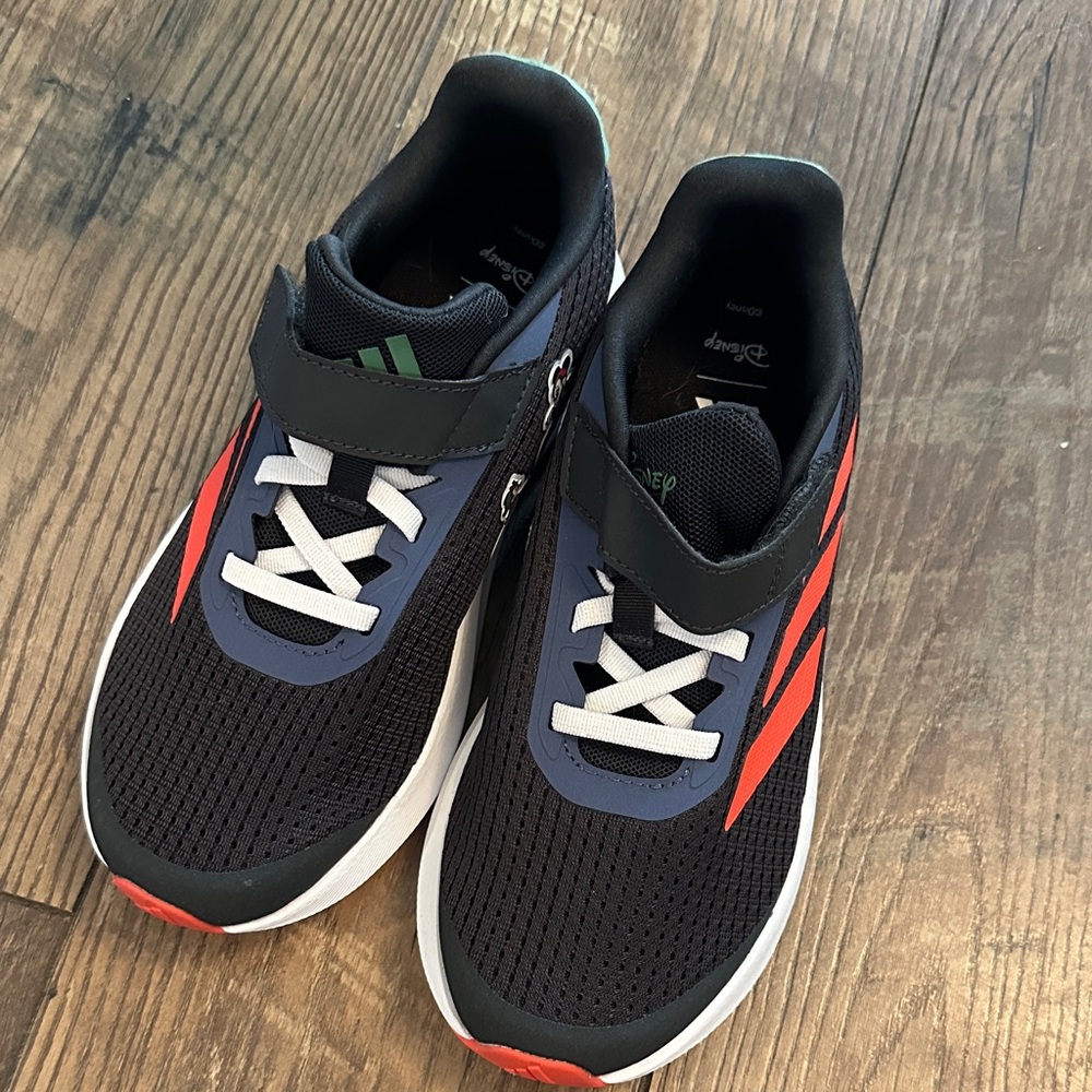 adidas Kids Black Navy Red Slip-On Sneakers